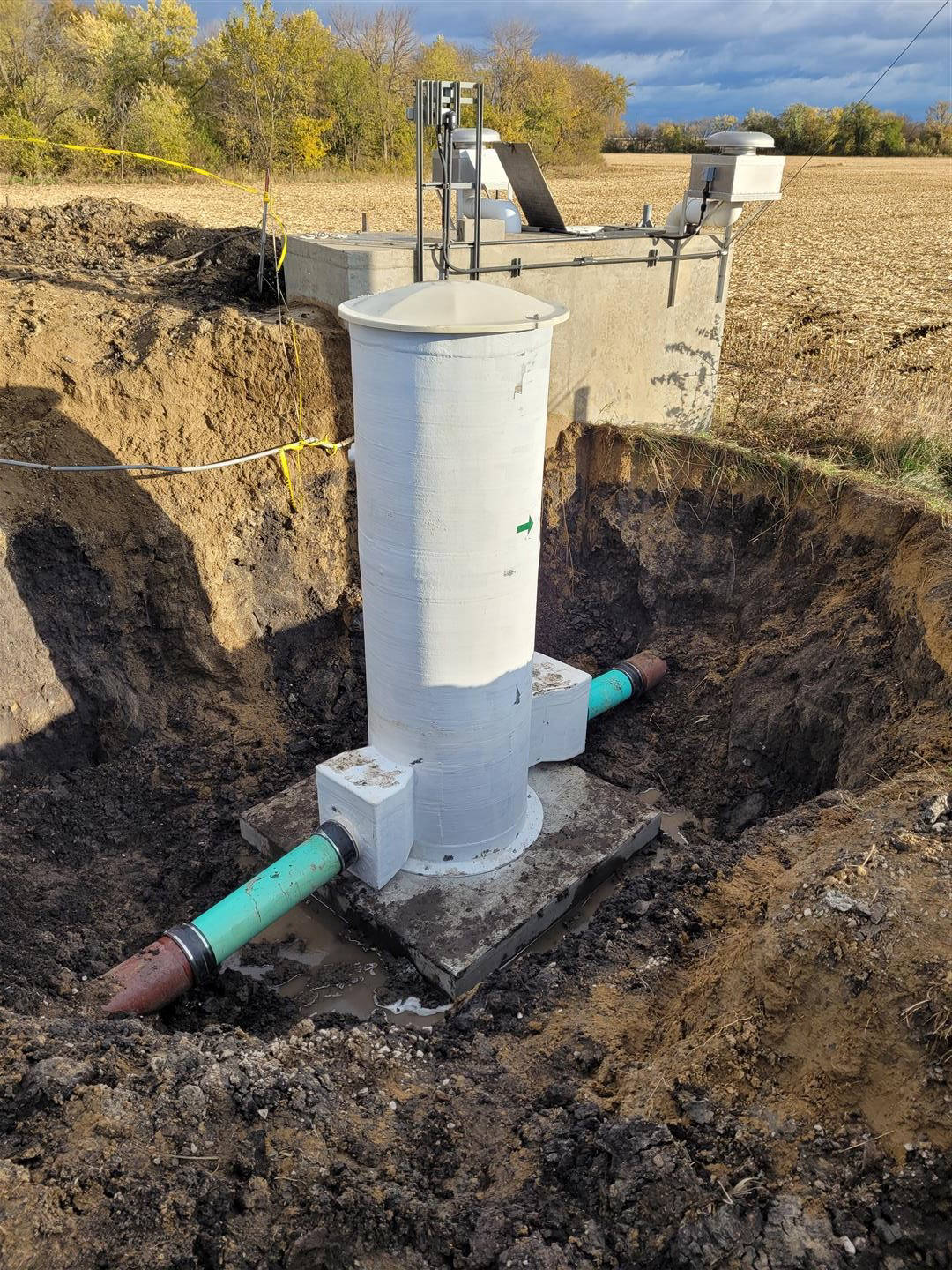 Lyons, NE - VPC Fiberglass metering manholes