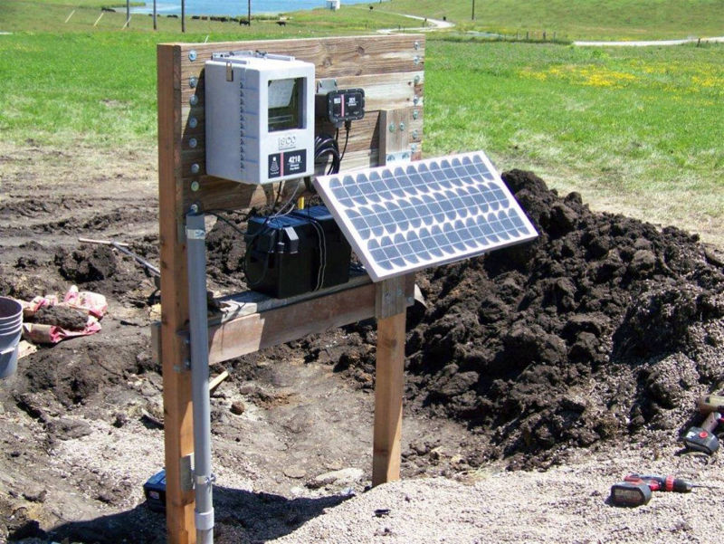 Creston, IA - Teledyne ISCO 4210 Ultrasonic Flow Meter, Solar Panel, Metering Manhole