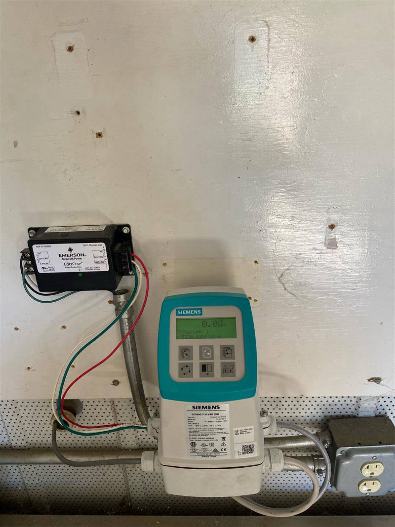 Asbury IA - Replaced an old magmeter with Siemens Sitrans F M Mag5000.